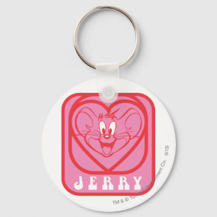 Jerry Pink Hearts Keychain