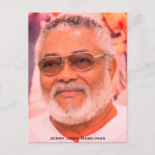 Jerry Rawlings JJ Rawlings President of Ghana Postcard