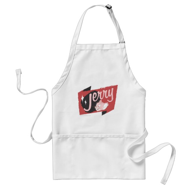 Jerry Red and Black Logo Adult Apron (Front)