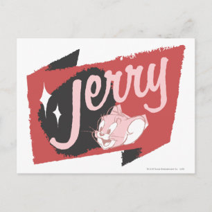 Jerry Red and Black Logo Postcard