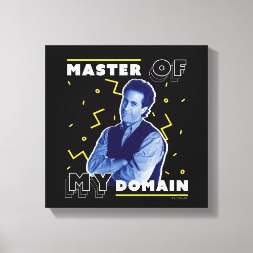 Jerry Seinfeld  Master of My Domain Canvas Print