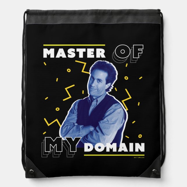 Jerry Seinfeld | Master of My Domain Drawstring Bag (Front)