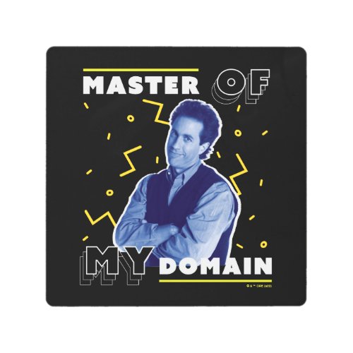 Jerry Seinfeld  Master of My Domain Metal Print