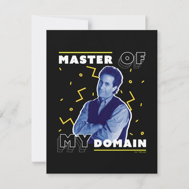Jerry Seinfeld | Master of My Domain Note Card (Front)