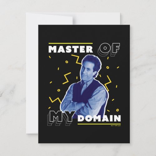 Jerry Seinfeld  Master of My Domain Note Card