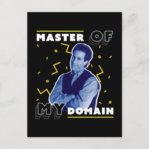 Jerry Seinfeld  Master of My Domain Postcard