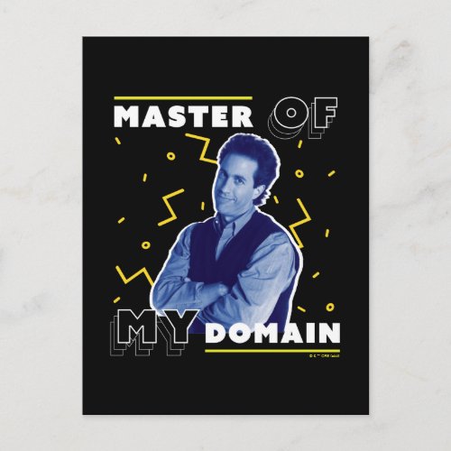 Jerry Seinfeld  Master of My Domain Postcard