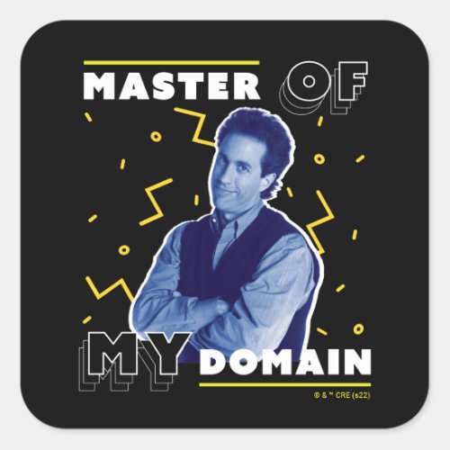 Jerry Seinfeld  Master of My Domain Square Sticker