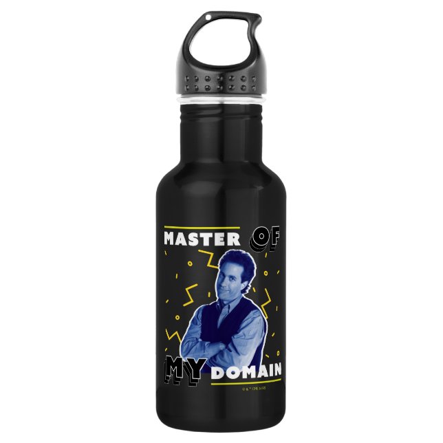 Jerry Seinfeld | Master of My Domain Stainless Steel Water Bottle (Front)