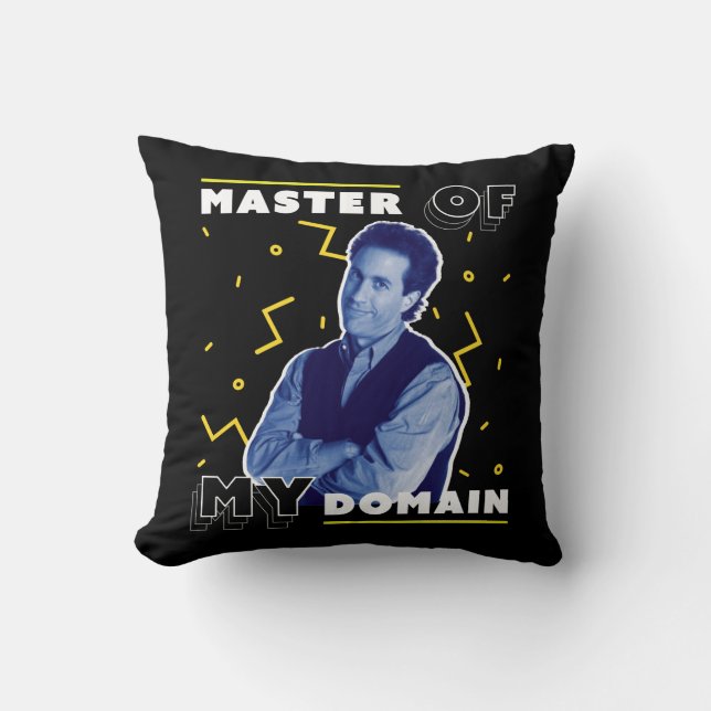 Jerry Seinfeld | Master of My Domain Throw Pillow (Front)