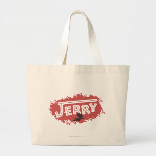 Jerry Silhouette Logo Large Tote Bag