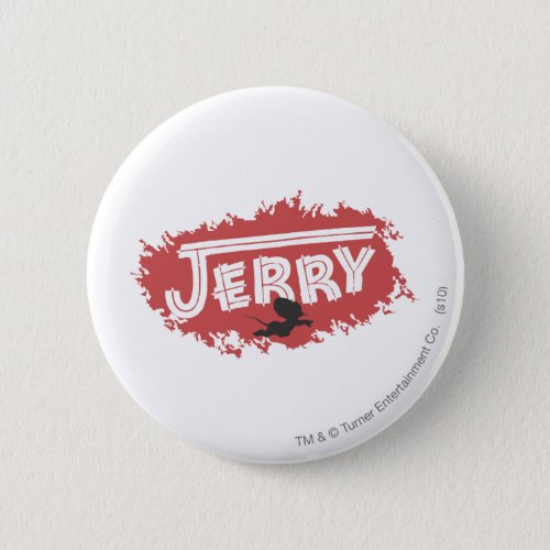 Jerry Silhouette Logo Pinback Button