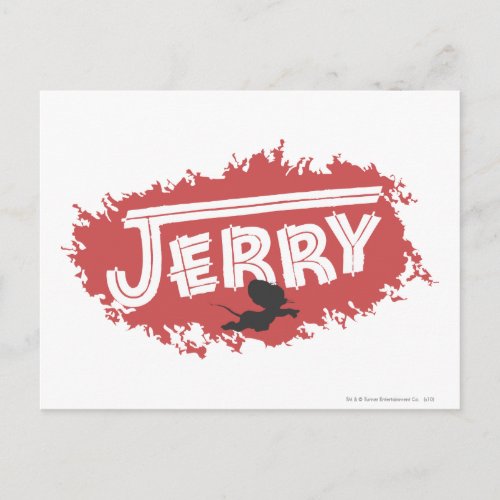 Jerry Silhouette Logo Postcard