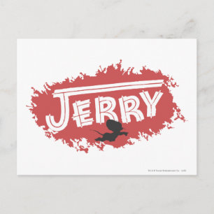 Jerry Silhouette Logo Postcard