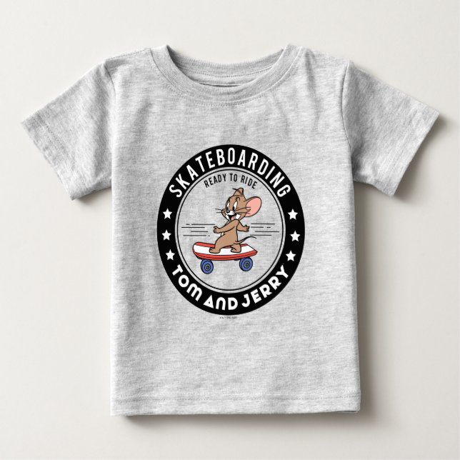 Jerry Skateboarding - Ready To Ride Baby T-Shirt (Front)