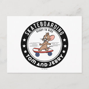 Jerry Skateboarding - Ready To Ride Postcard