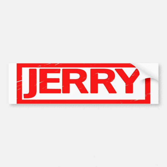 Jerry Stamp Bumper Sticker (Front)