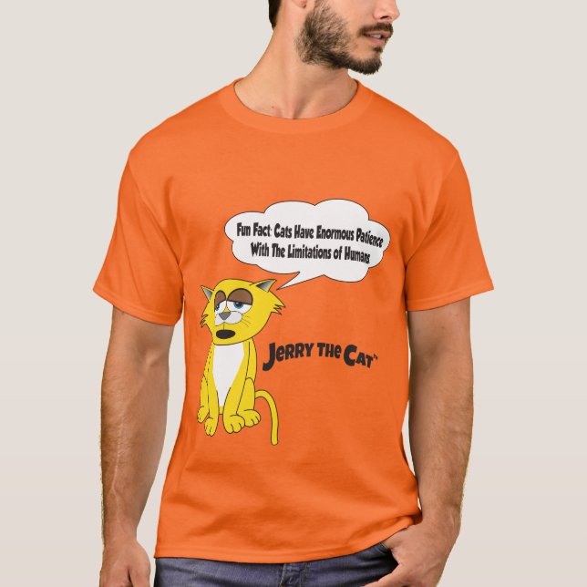 Jerry The Cat Fun Fact #1 T-Shirt (Front)