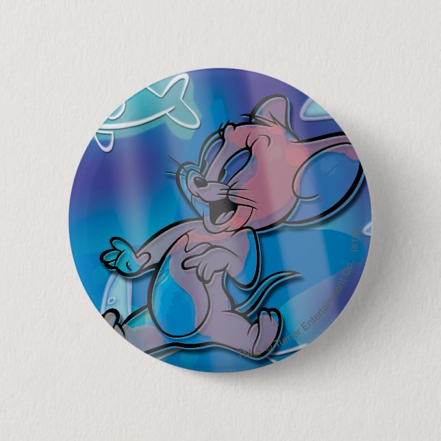 Jerry Trippy Fish Button (Front)