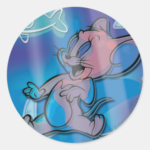 Jerry Trippy Fish Classic Round Sticker