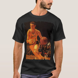 Jerry West Vintage Design Of Basketball 3 T-Shirt