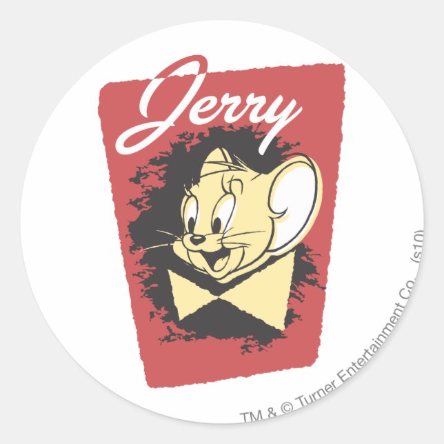 Jerry Yellow Botiw Logo Classic Round Sticker (Front)