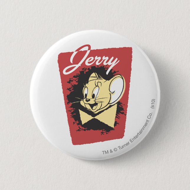 Jerry Yellow Botiw Logo Pinback Button (Front)