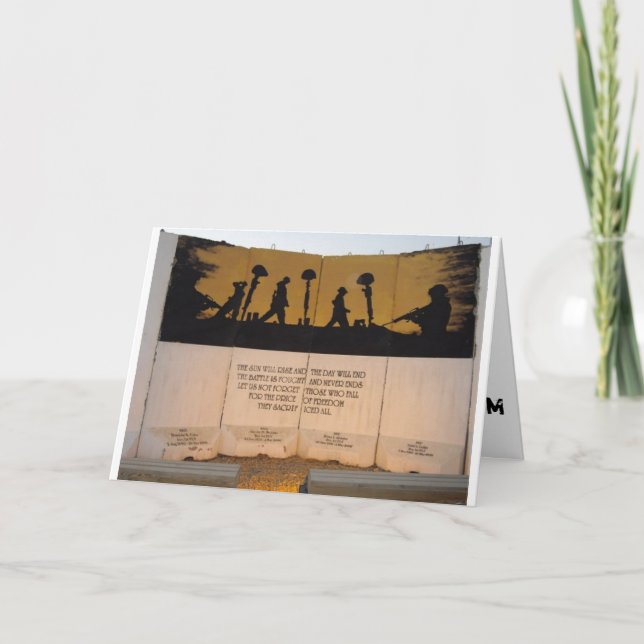 Jersey Barrier Memorial/Garfield Quote Card (Front)