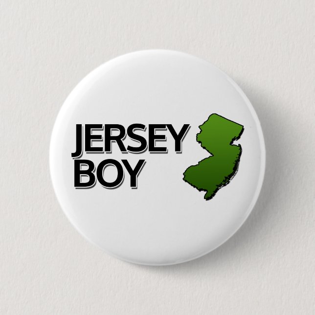 Jersey Boy Pinback Button (Front)