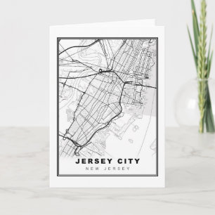 Jersey City Map Card