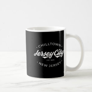 Jersey City New Jersey Chilltown - Black - Small - Coffee Mug