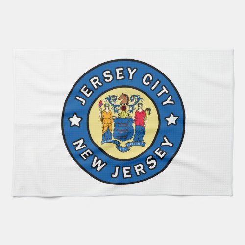 Jersey City New Jersey Kitchen Towel