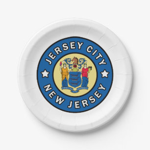 Jersey City New Jersey Paper Plates