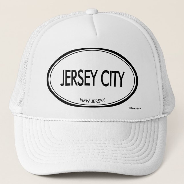 Jersey City, New Jersey Trucker Hat (Front)