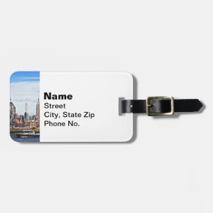 Jersey City NJ - Police Boat By Colgate Clock Luggage Tag