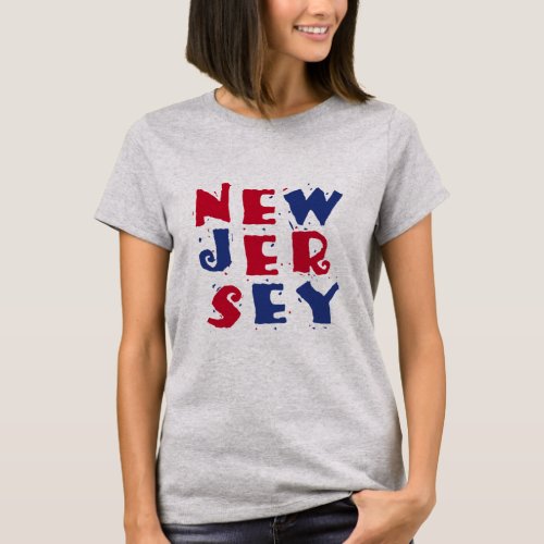 jersey city nj state graphic patriotic usa cities T_Shirt