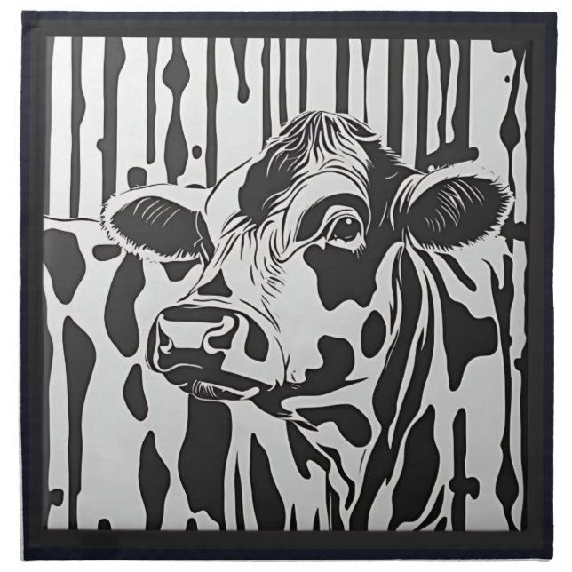 Jersey Cow Cloth Napkin (Front)