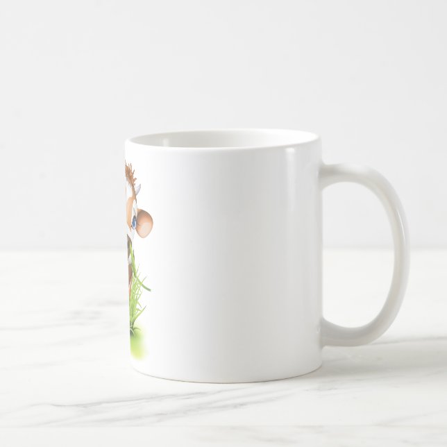 Jersey cow in grass coffee mug (Right)