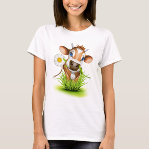 Jersey cow in grass T-Shirt