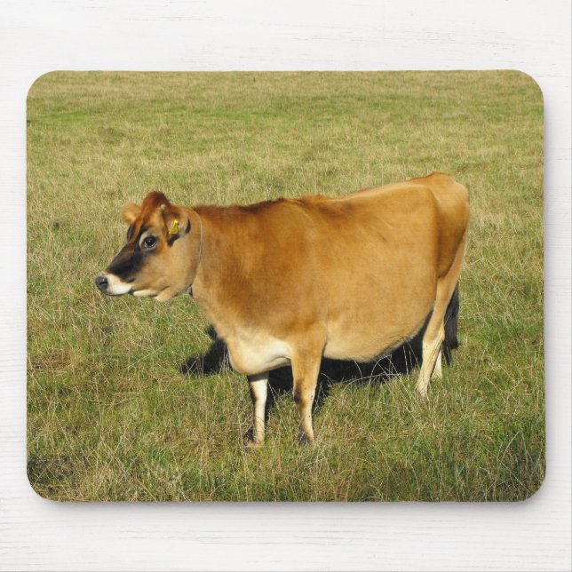 Jersey cow in St John Mouse Pad (Front)