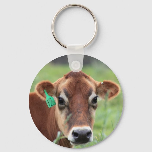 Jersey Cow Keychain (Front)