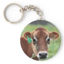 Jersey Cow Keychain