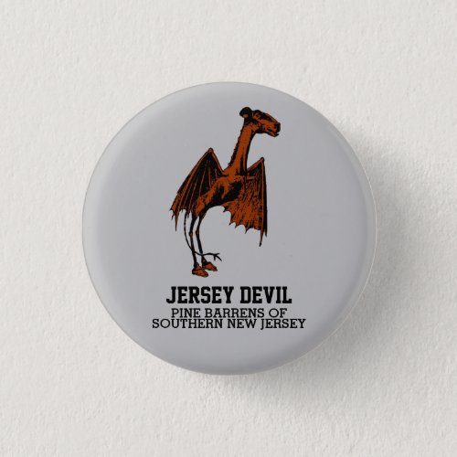 Jersey Devil Creature Cryptid Customizable Text Button