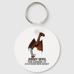 Jersey Devil Creature Cryptid Customizable Text Ke Keychain