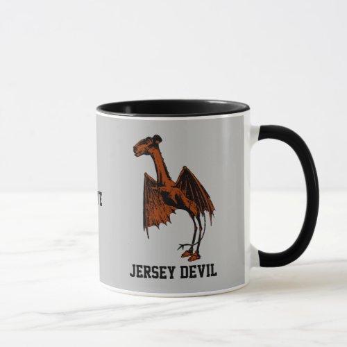 Jersey Devil Creature Cryptid Customizable Text Mug