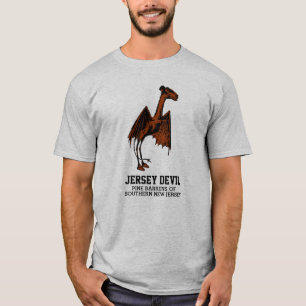 Jersey Devil Creature Cryptid Customizable Text T-Shirt