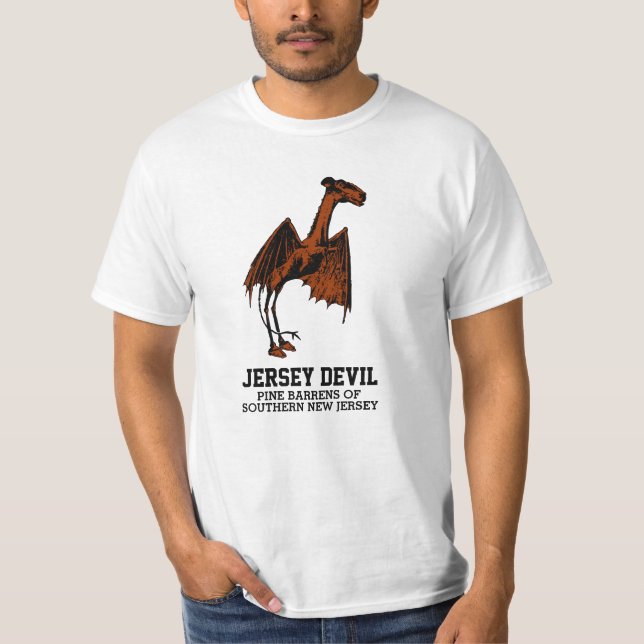 Jersey Devil Creature Cryptid Customizable Text T- T-Shirt (Front)