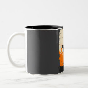 Jersey Devil Cryptid Book Cover Poster Two-Tone Coffee Mug