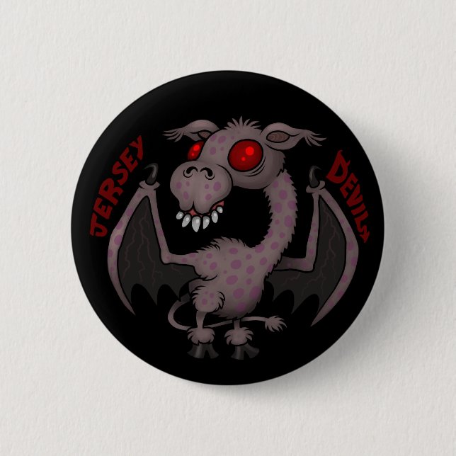 Jersey Devil Pinback Button (Front)