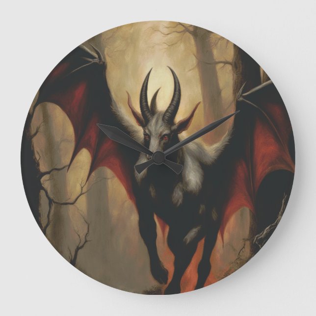 Jersey Devil Renaissance Wall Clock (Front)